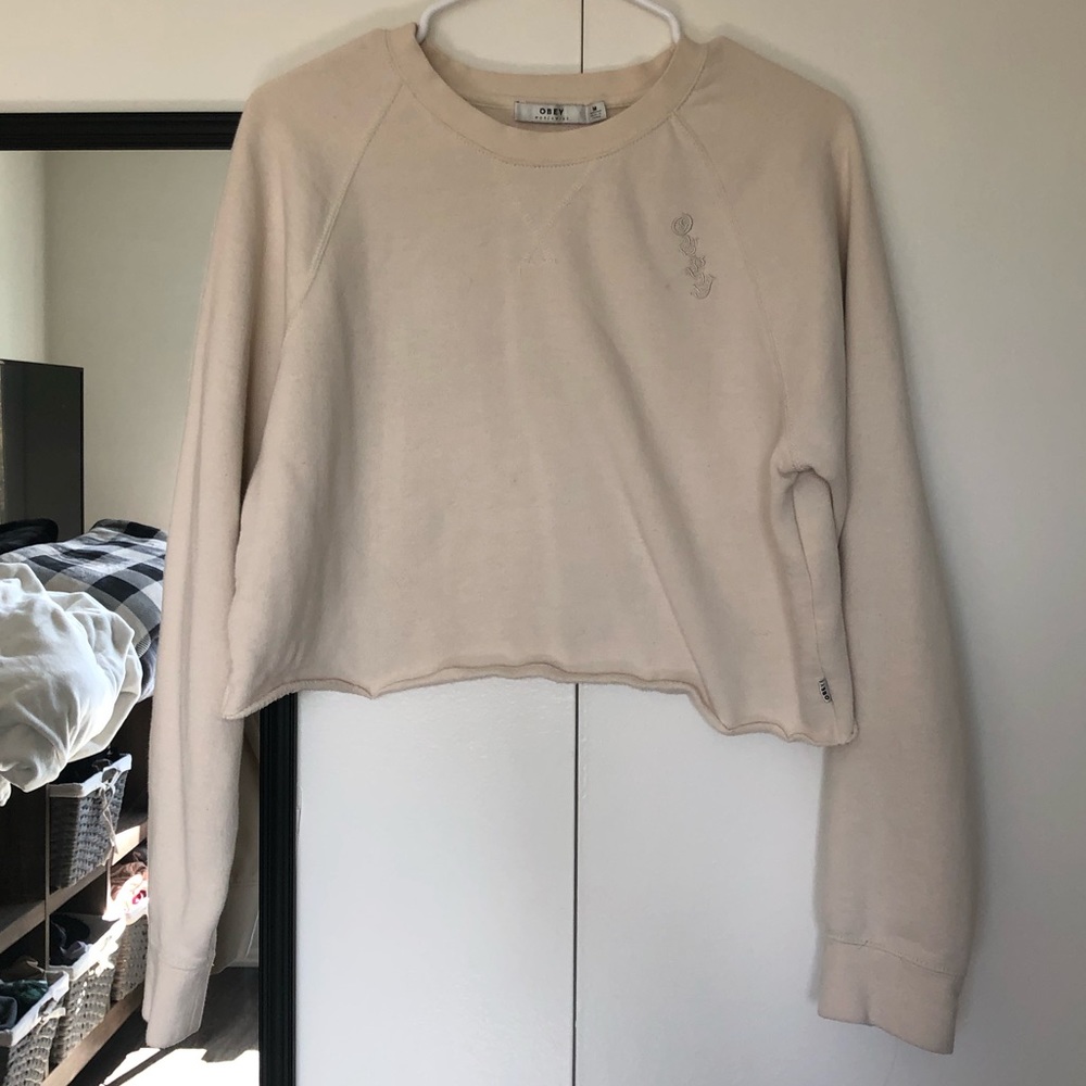 Obey crop sweater